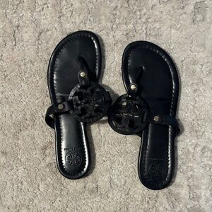 Tory Burch Black Logo Sandals